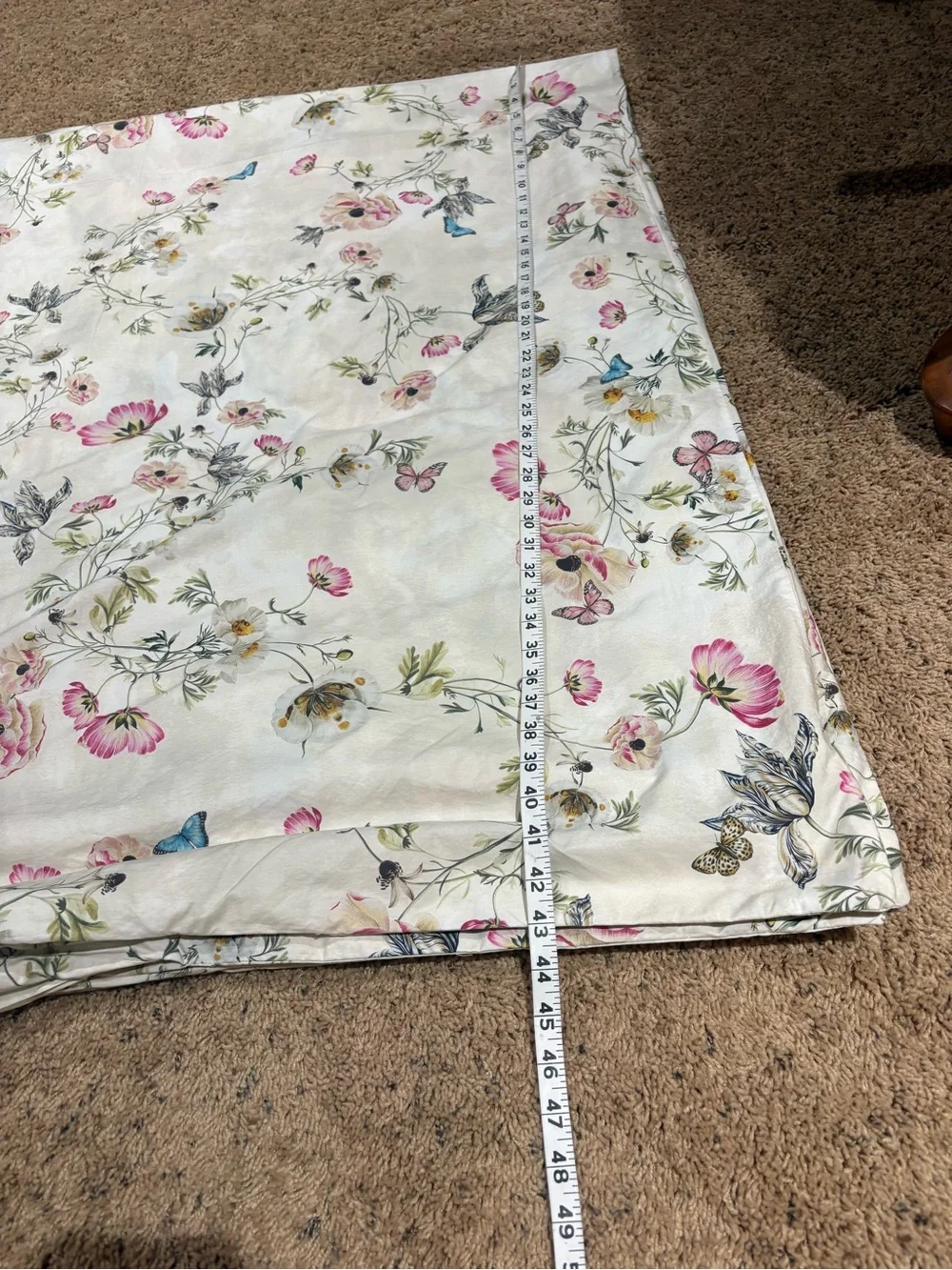 Pottery Barn x Monique Lhuillier Tuileries King-Cal King Organc Cttn Duvet Cover